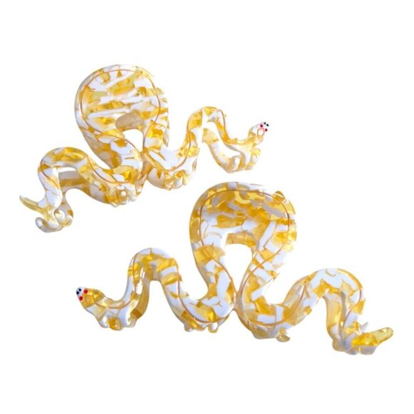 Golden Snake Hair Clips Acetate Claw Clips for Women Fashion Hair Accessories main image 7